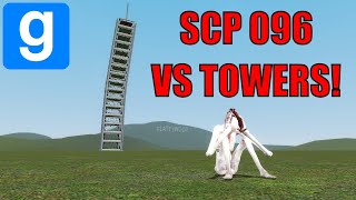 SCP 096 VS Towers  Garrys Mod Sandbox [upl. by Selokcin]