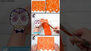 Papel Picado Diseño 10  día de muertos shorts [upl. by Htebasyle]