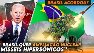 O gigante acordou Brasil quer MÍSSEIS HIPERSÔNICOS e AMPLIAÇÃO NUCLEAR Felipe Dideus [upl. by Branham]