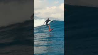 Tow Foil Surfing in Hawaii  Tow Foiling Waves on Hawaii North Shore FONE carbon foil board eagle [upl. by Kirchner]