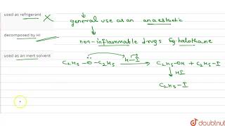 Indicate the correct statement for diethyl ether that it is [upl. by Antoine]