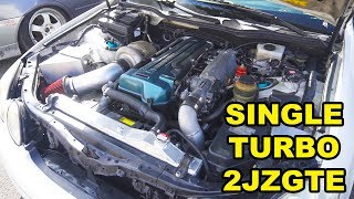 Single Turbo 2JZGTE GS300  IS300s First Drive [upl. by Forta]