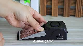 How To Setup Your Door Stop Alarm [upl. by Eissel]