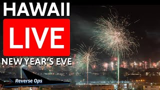 LIVE 🔴 Honolulu Hawaii New Years Eve Fireworks [upl. by Annerol]