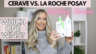 Cerave Hydrating Cleanser vs La Roche Posay Hydrating Gentle Cleanser Comparison Review  Dry Skin [upl. by Belldas905]