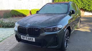 BMW X3 M40i Malachite Green introduction more vids to follow  ie infotainment and sound [upl. by Lamag]