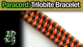 Trilobite Bracelet  Simple Paracord Tutorial [upl. by Devin867]