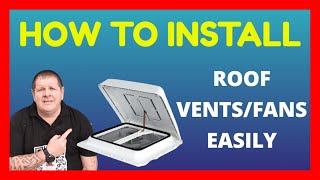 FORD TRANSIT  How to Install a Roof Vent Easily [upl. by Grim]