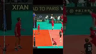 Belgian superblock volleyball volleyballworld epicvolleyball volley poland belgium sports [upl. by Rolyt]