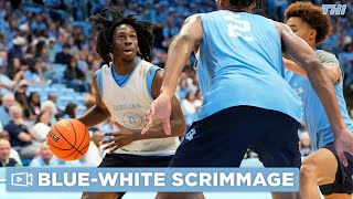 UNC Basketball BlueWhite Scrimmage Highlights  COURTSIDE CAM [upl. by Enhpad]