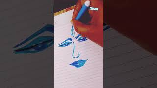 faceart scketching humanart sckech shortvideo ytshorts youtubeshorts art painting [upl. by Kristin]