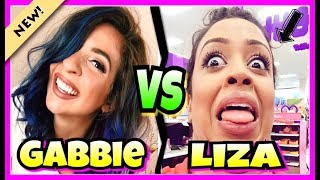 Liza Koshy VS The Gabbie Show Musically Battle  The Funniest Youtube Girls Battle 2017 [upl. by Jehanna]