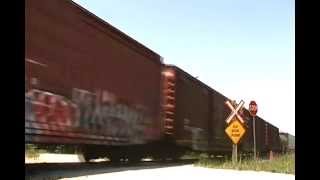 CP 6071 DOING TRACK SPEED IN ESSA ONTARIO June 7 2012 [upl. by Fidela459]