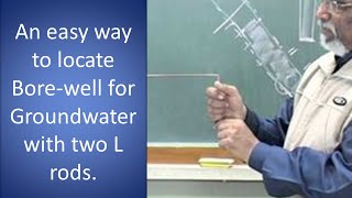 An easy way to locate Borewell for Groundwater with two L rods [upl. by Rossner]