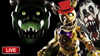 FNAF FANGAMES EVENT LIVE REACTION  Glitched Attraction Chompers Fazbear Tycoon JRs and more [upl. by Quickman]