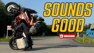 KTM 1290 Super Adventure R BRUTAL EXHAUST SOUND [upl. by Nytsirhc510]