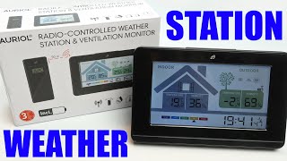 Auriol Radio Controlled Weather Station and Ventilation Monitor from LIDL  Test [upl. by Claudina388]