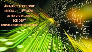 VTU ANALOG CIRCUITS 18EC42 M1 L2 BJT The Classical Discrete circuit bias Voltage divider bias [upl. by Norma820]