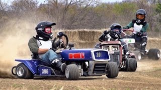 Lawnmower Racing Battle  Dude Perfect [upl. by Lynette]