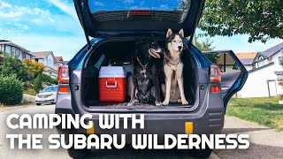 Camping with the 2022 SUBARU OUTBACK WILDERNESS  Backcountry Camping in British Columbia [upl. by Flessel]