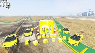 GTA 5  LUCKY BLOCKS WITH SHINCHAN OGGY JACK BOB amp OLIVIA 65 [upl. by Eissirhc]