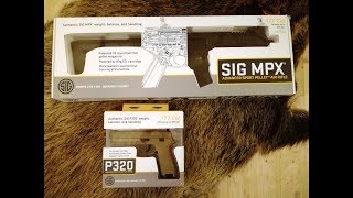 Sig Sauer MPX and P320 cal 177 CO2 powered [upl. by Yasmar584]