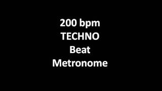 200 BPM  200 Beats Per Minute TECHNO BEAT for Jamming [upl. by Ainaznat]