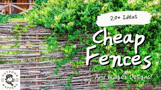 20 Cheap Fence Ideas and Budget Designs for Your Farm or Backyard [upl. by Frydman218]