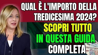 Qual è limporto della Tredicesima 2024 💰 Scopri tutto in questa guida completa [upl. by Werda]