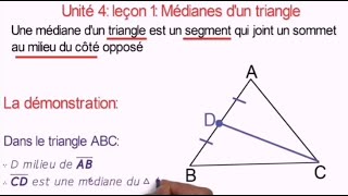 Les médianes P1  La définition [upl. by Jamie]