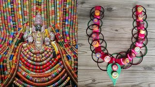 Aadi poiram valayal Malai in Tamil  Bangle Garland making  DIY Bangle Malai  வளையல் மாலை செய்முறை [upl. by Arted215]