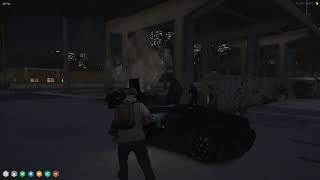 Besties amp Cypress Ammunation Crate shotout gets cut short after cops respond  GTA NoPixel 40 [upl. by Idarb]