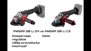 Parkside PWSAP 20Li D4 vs PWSAP 20 Li C3 recenzia D4 a porovnanie [upl. by Sverre]