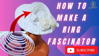 HOW TO MAKE A RING FASCINATOR [upl. by Llewoh506]