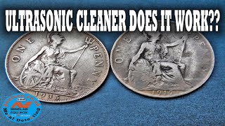 how to Clean coins with an ultrasonic cleaner test and Review [upl. by Tikna]