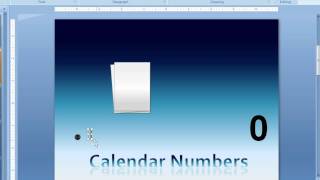 Create a flipping calendarnumber element in PowerPoint [upl. by Neau]