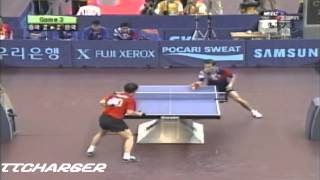 Asian Games 2002 Ma Lin vs Kim Taek Soo [upl. by Halian458]