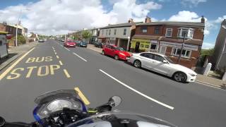 Riding down Upper Aughton and Aughton Rd Birkdale Southport [upl. by Rosabel]