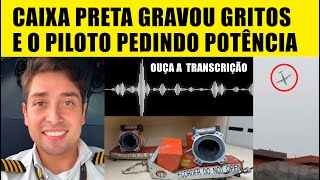 Gravador da cabine revela as últimas palavras do piloto do avião que caiu em vinhedo muito triste [upl. by Zondra]