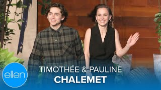 Sibling Duo Timothée amp Pauline Chalamet [upl. by Demb]