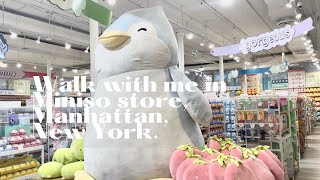 Walk with me in Miniso store Manhattan New York [upl. by Yrac]