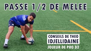 🏉 RUGBY 🎯 PASSE DE DEMI DE MELEE feat Théo Idjellidaine joueur de Prod2 [upl. by Ettore]