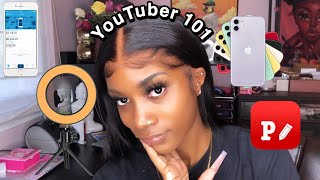 How To Be A YOUTUBER Youtube Essentials [upl. by Lynna]