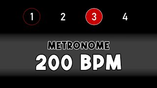 200 BPM beats per minute METRONOME [upl. by Enyala]