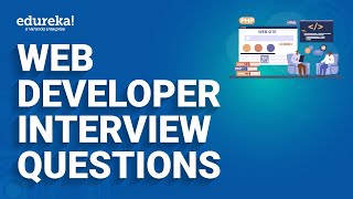 Web Developer Interview Questions and Answers  Web Development Interview Preparation  Edureka [upl. by Ahiel946]