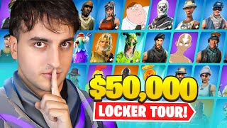 MCCREAMYS 50000 FORTNITE LOCKER TOUR 2000 Skins [upl. by Herr]