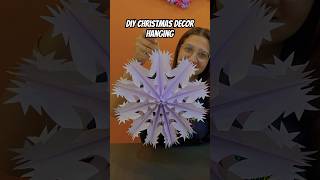 Diy Paper Christmas Decor hanging diy Christmas papercraft decor shorts youtubeshorts [upl. by Jamil]