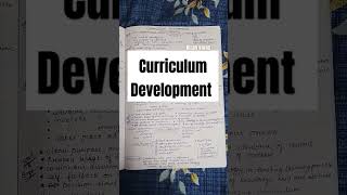 CURRICULUM DEVELOPMENT knowledge curriculum bednotes [upl. by Ainelec980]