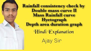 Consistency of Rainfall data by Double mass curve II Hydrology II [upl. by Israel]