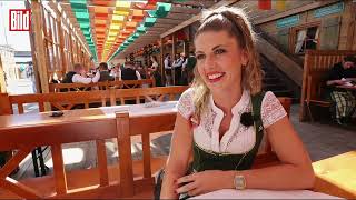 Oktoberfest München 2024  Wiesn Kellnerin Verena Angermeier Drittes Vid [upl. by Aisatnaf]